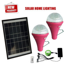 Mejor precio solar luces con control remoto, sistema de iluminación solar para mini interior, led solar kit de la luz